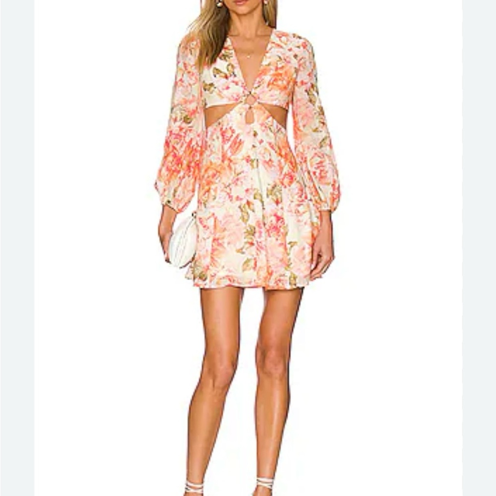 NWT Sau Lee Floral Print Women Dress